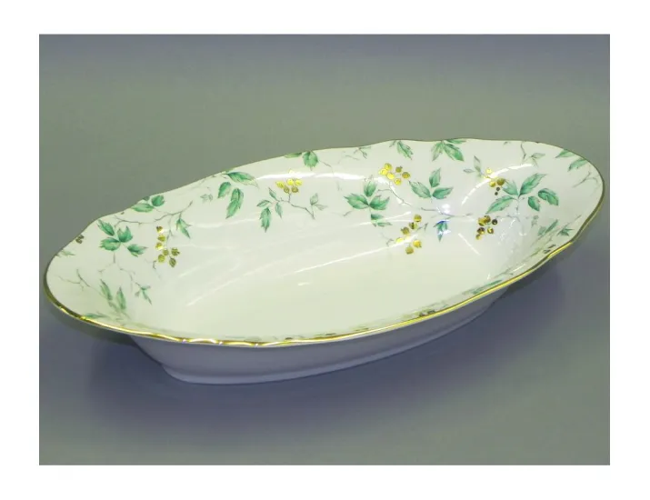 Блюдо для хлеба 33см Leander Мэри-Энн Зелёные листья декор 1381 03112816-1381