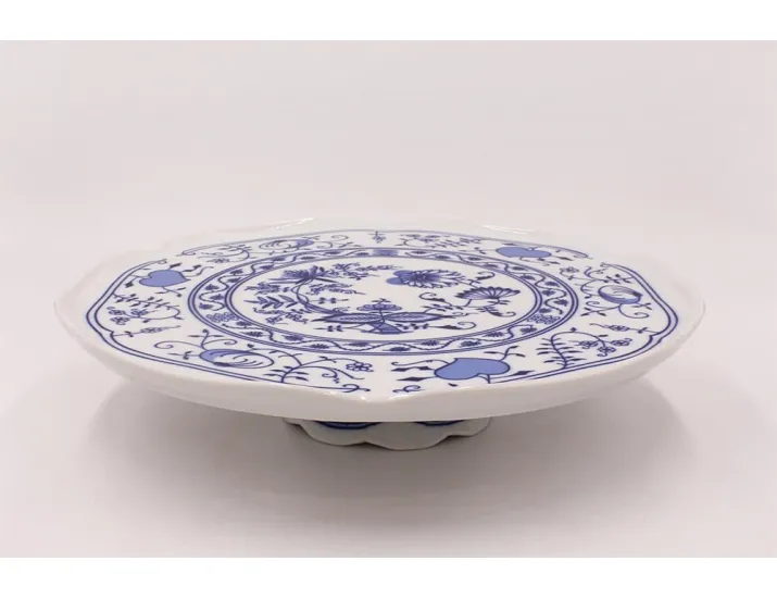 Тарелка для торта на ножке 27см Leander Соната Гжель (Луковый рисунок) декор 0055 03116035-0055