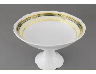 Ваза для фруктов на ножке 23см Leander Сабина, Фрукты на зелёной ленте, декор 0711 03116154-0711