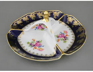 Менажница 29,5см Leander Мэри-Энн Мелкие цветы (Кобальт) декор 0086 03116438-0086