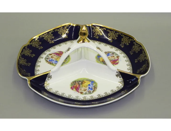 Менажница 29,5см Leander Мэри-Энн Мадонна кобальт декор 0179 03116438-0179