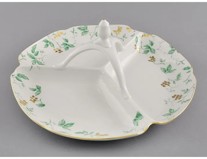 Менажница 29,5см Leander Мэри-Энн Зелёные листья декор 1381 03116438-1381