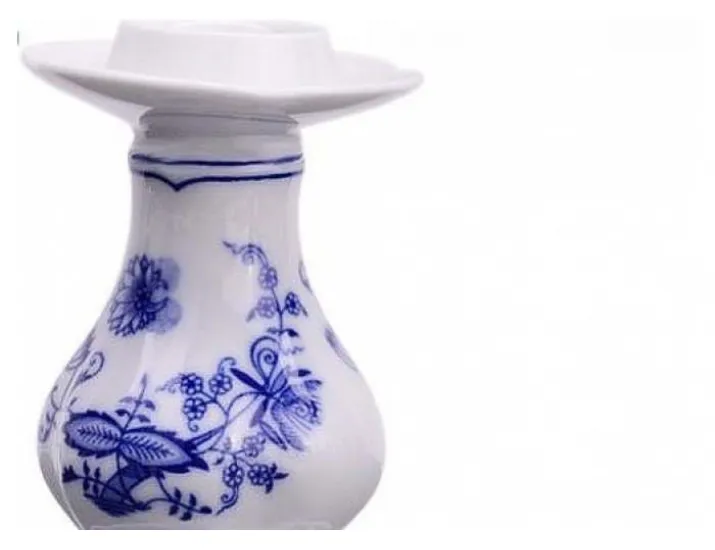 Подсвечник отдельный 18см Leander Мэри-Энн Гжель (Луковый рисунок) декор 0055