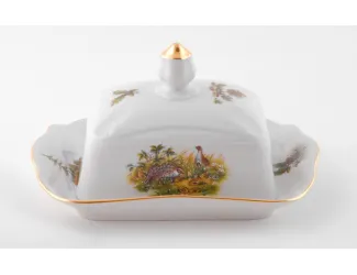 Масленка граненная 0,25кг Leander Мэри-Энн Охота декор 0363 03122316-0363