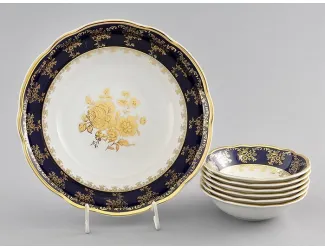 Набор салатников 7 предметов Leander Мэри-Энн Золотая роза декор 0431 03161416-0431