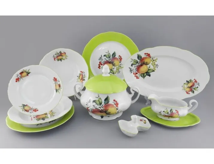 Сервиз столовый 25 предметов 6 персон Leander Мэри-Энн Спелые яблоки 2412 03162011-2412