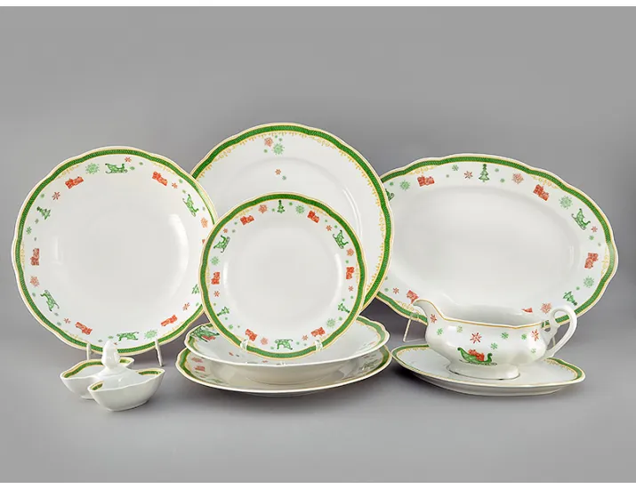 Сервиз столовый на 6 персон 24 предмета Leander Мэри-Энн Новогодняя коллекция Олени Рождество 2573