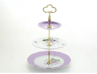 Горка 3 уровня Leander Мэри-Энн Лиловые цветы декор 2391 03196033-2391