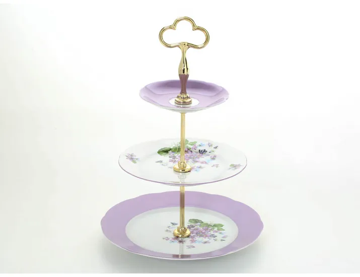 Горка 3 уровня Leander Мэри-Энн Лиловые цветы декор 2391 03196033-2391