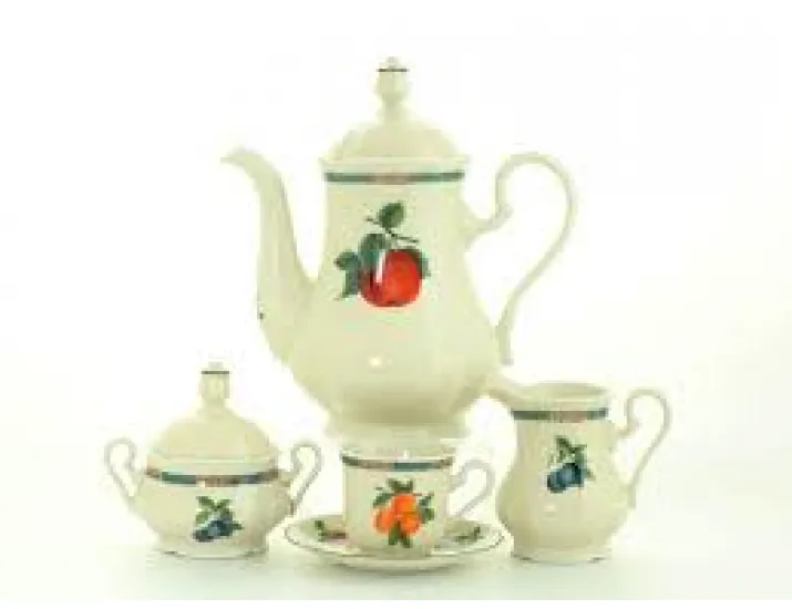 Сервиз кофейный 15 предметов 6 персон Leander Мэри-Энн Фруктовый сад деко 080Н 03560714-080H