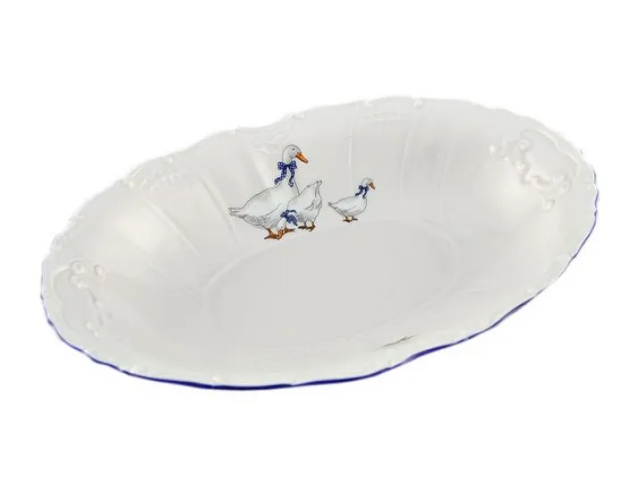 Блюдо овальное 26см Leander Мэри-Энн Гуси декор 0807 06111511-0807
