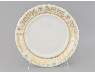 Блюдо круглое мелкое 32см Leander Соната Золотой орнамент декор 1373 07111315-1373