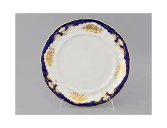 Блюдо круглое мелкое 32смLeander Соната Золотая роза кобальт декор 1457 07111315-1457