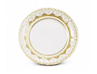 Блюдо круглое мелкое 32смLeander Соната Золотая чешуя декор 2517 07111315-2517