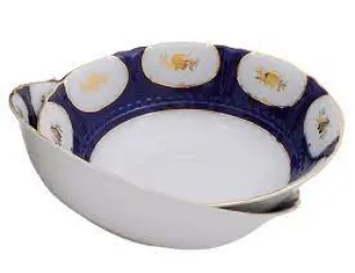 Набор для торта 7 предметов Leander Соната Золотой цветок кобальт декор 0443 07161017-0443	