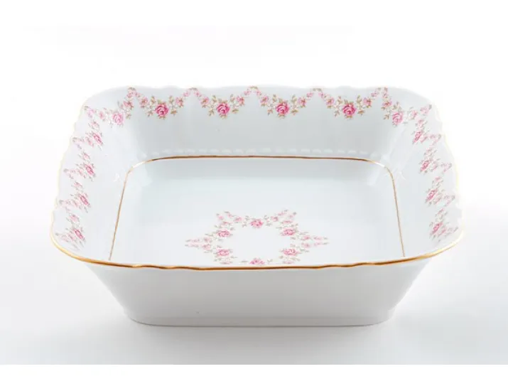 Салатник  квадратный 17см Leander Соната Мелкие цветы декор 0158