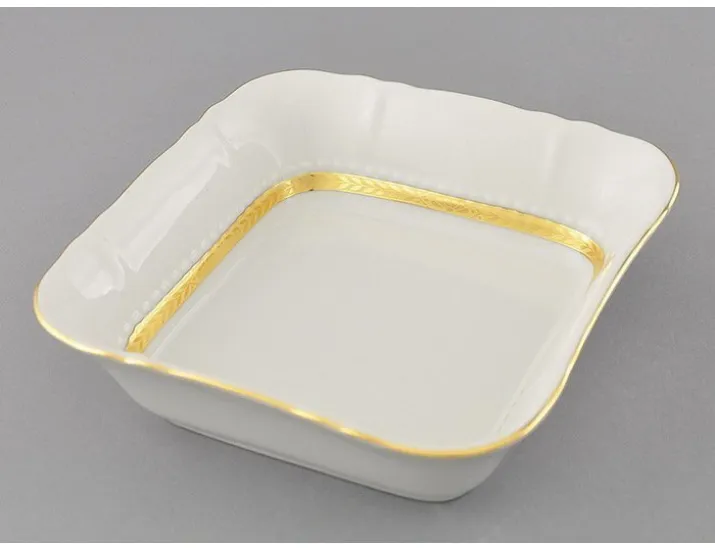 Салатник квадратный 17см Leander Соната Золотая лента декор 1239