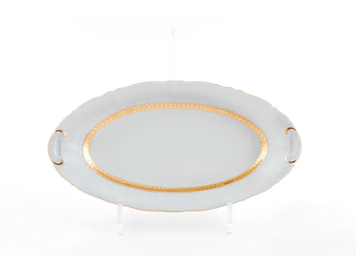 Блюдо овальное 36см Leander Соната Золотая лента декор 1239 07111513-1239