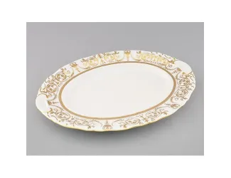 Блюдо овальное 36см Leander Соната Золотой орнамент декор 1373 07111513-1373