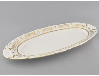 Блюдо овальное 55,5см Leander Соната Золотой орнамент декор 1373 07111518-1373