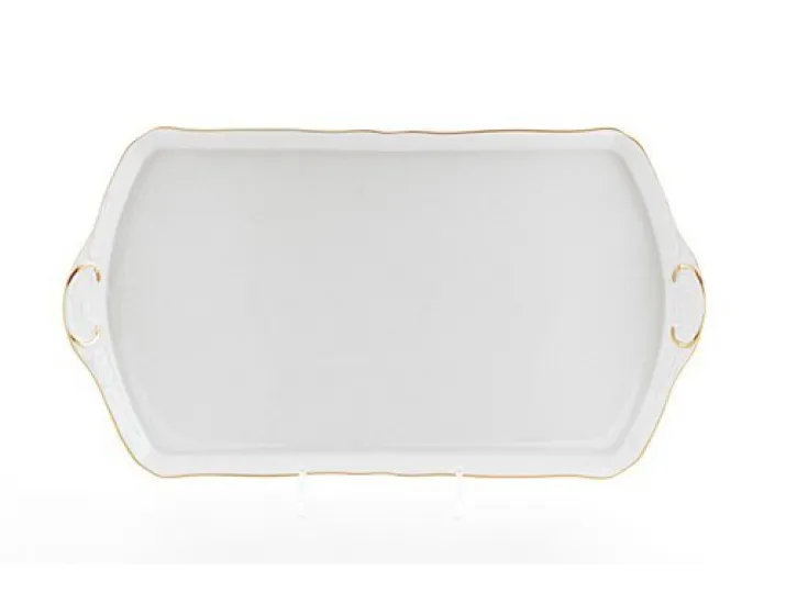 Поднос четырёхугольный 28см Leander Соната Отводка золото декор 1139