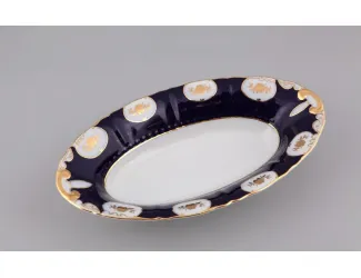 Корзина для хлеба 33,5см Leander Соната Розовый цветок кобальт декор 0419 07112816-0419