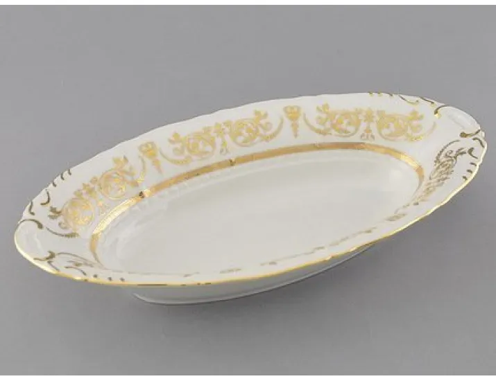 Блюдо для хлеба 33см Leander Соната Золотой орнамент декор 1373 07112816-1373