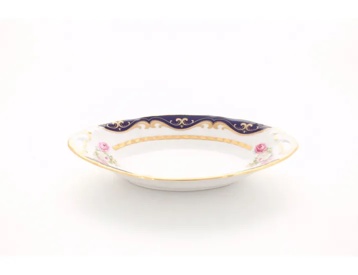 Блюдо овальное 17см Leander Соната Мелкие цветы (Кобальт) декор 0440  07116123-0440
