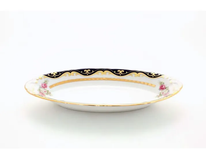 Блюдо овальное 23см Leander Соната Мелкие цветы (Кобальт) 07116125-0440