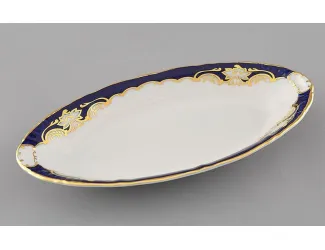 Блюдо овальное 23см Leander Соната Кобальтовый орнамент декор 1357 07116125-1357