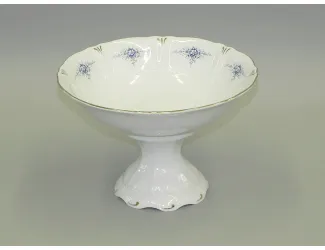 Ваза для фруктов на ножке 23см Leander Соната Голубые цветы декор 0009 07116155-0009