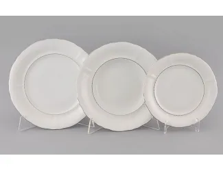 Набор тарелок 18 предметов Leander Соната декор 1138