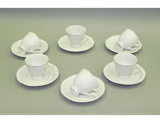 Набор кофейных пар на 6 персон 12 предметов Leander Соната Императорский декор 0000 07160414-0000