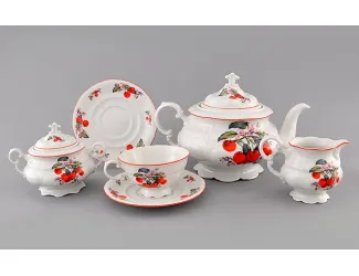 Сервиз чайный 15 предметов 6 персон Leander Соната Вишни 07160725-2406