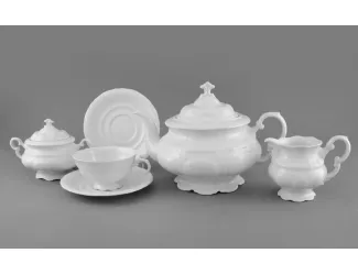 Сервиз чайный 15 предметов 6 персон Leander Соната Белый узор 07160725-3001