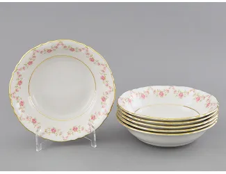 Набор салатников 20см 6шт Leander Соната Мелкие цветы декор 0158 07161415-0158