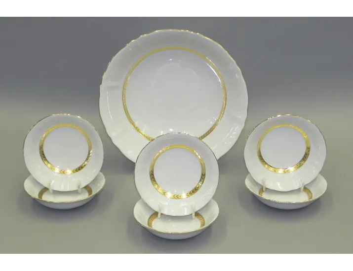 Набор салатников 7 предметов Leander Соната Золотая лента декор 1239 07161417-1239