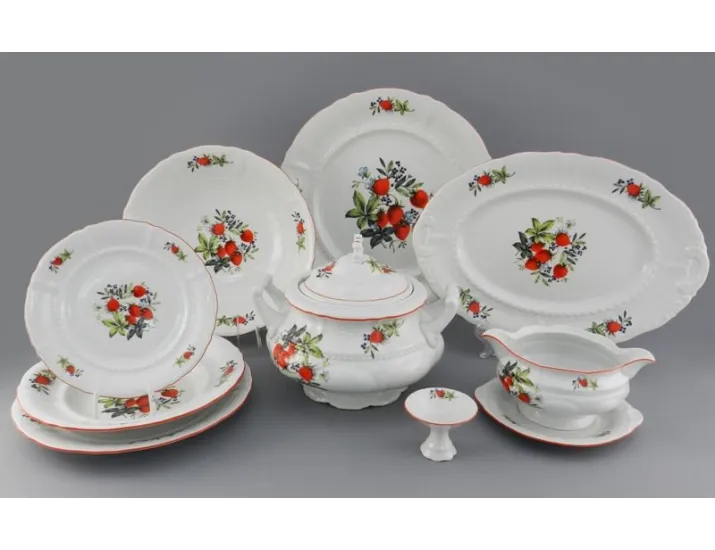 Сервиз столовый 25 предметов 6 персон Leander Соната Клубника 2407