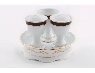 Набор для приправ 4 предмета Leander Соната Кобальтовый орнамент декор 1357 07162512-1357