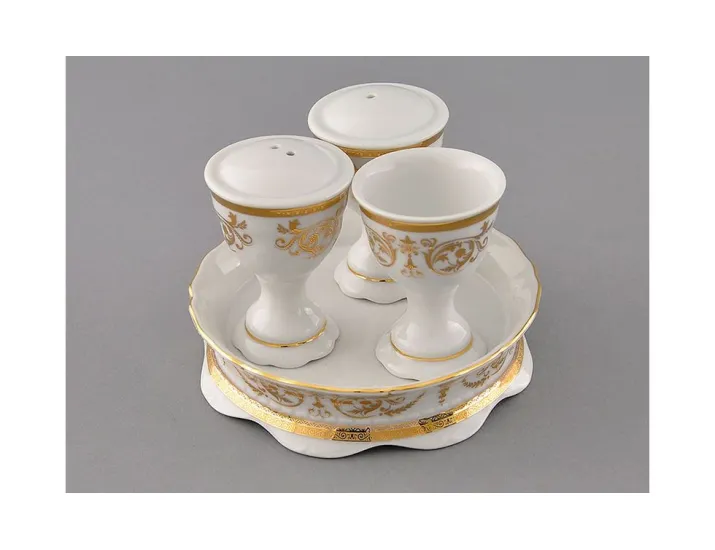 Набор для приправ 4 предмета Leander Соната Золотой орнамент декор 1373 07162512-1373