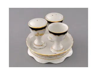 Набор для приправ 4 предмета Leander Соната Золотая роза кобальт декор 1457 07162512-1457