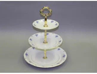 Горка 3 уровня Leander Соната Голубые цветы декор 0009 07196032-0009