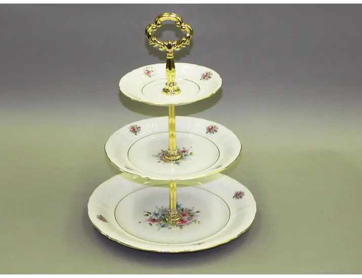 Горка 3 уровня Leander Соната Розовые цветы декор 0013 07196032-0013