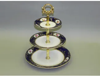 Горка 3 уровня Leander Соната Мелкие цветы (Кобальт) декор 0440 07196032-0440