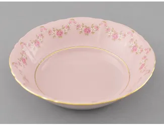Салатник 23см Leander Соната Мелкие цветы декор 0158 розовый фарфор