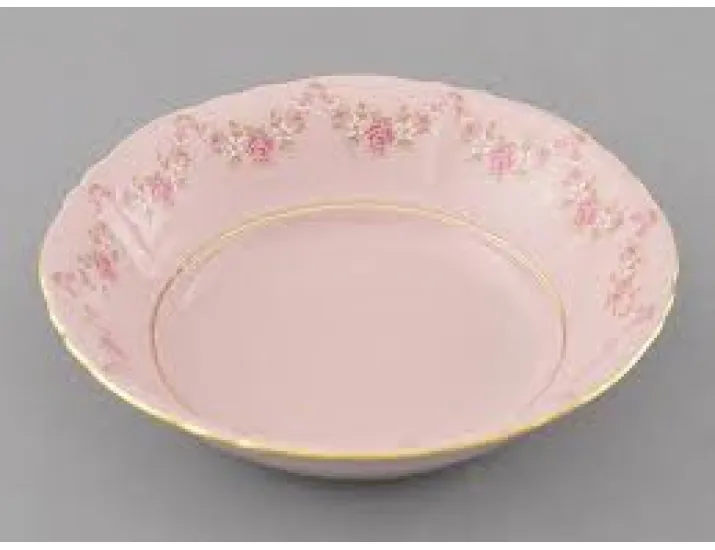 Салатник Leander Соната 23см Розовый фарфор, мелкие цветы 