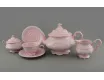 Сервиз чайный 15 предметов 6 персон Leander Соната Розовый фарфор декор 3002 серый узор 07260725-3002