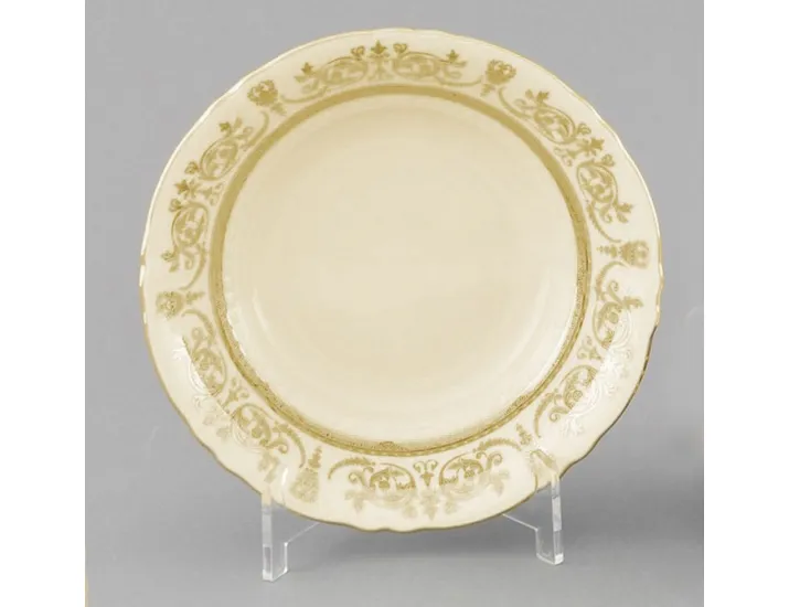 Салатник 23см Leander Соната Золотой орнамент декор 1373 слоновая кость 07511416-1373