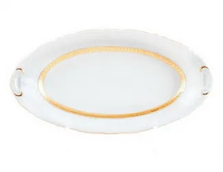 Блюдо овальное 36см Leander Соната Золотая лента декор 1239 07511513-1239