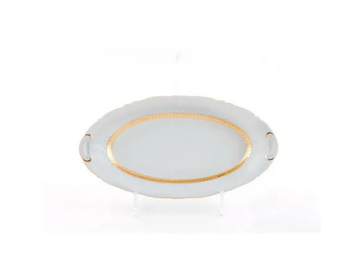 Блюдо овальн. глуб. 17См Leander Соната Золотая лента